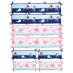 Crib Rail Covers 4PCS Crib Padding For Sides Bed Safety Rails For Children Baby Proofing With Strap Crib Cushion Baby & Toddler