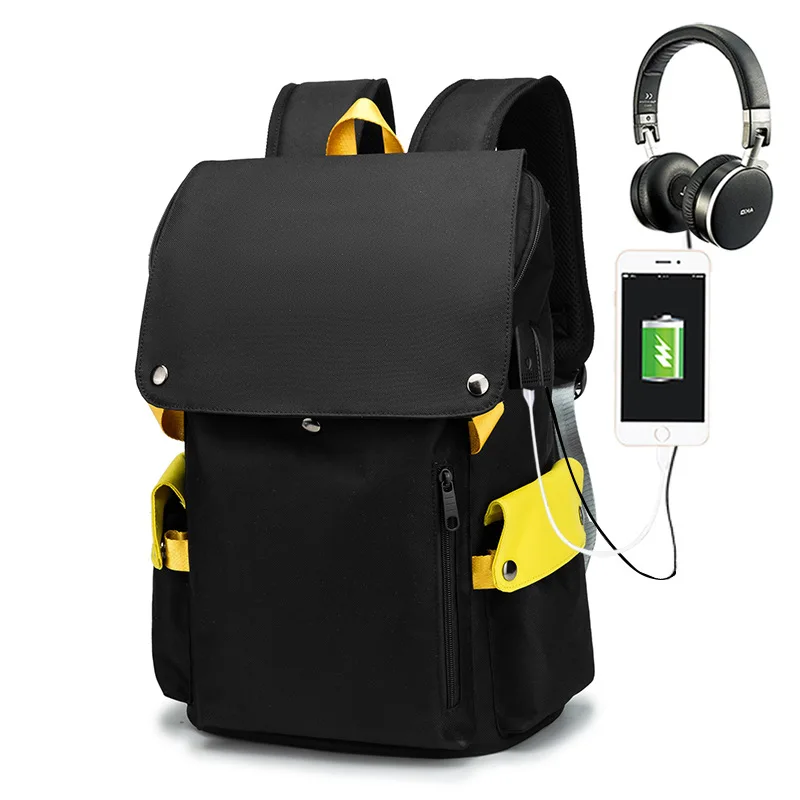 Backpack Men USB Charging Waterproof Laptop Women Casual Oxford Male Business Bag Computer Notebook backpacks 15.6 Inch 2025 New
