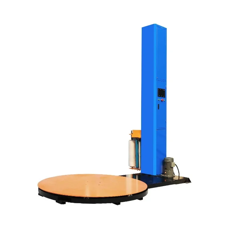 Automatic intelligent winding machine, adjustable resistance stretch film tray winding machine rotary packing winding machine