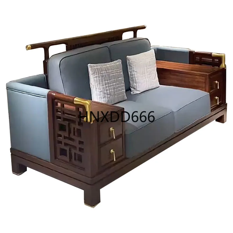 

New Chinese ebony official hat sofa combination