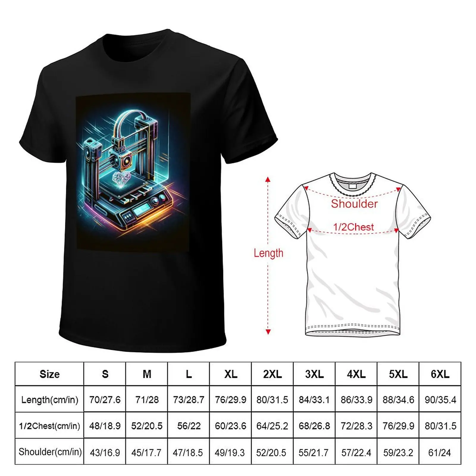 3D Printer T-Shirt customs design your own summer top men clothes