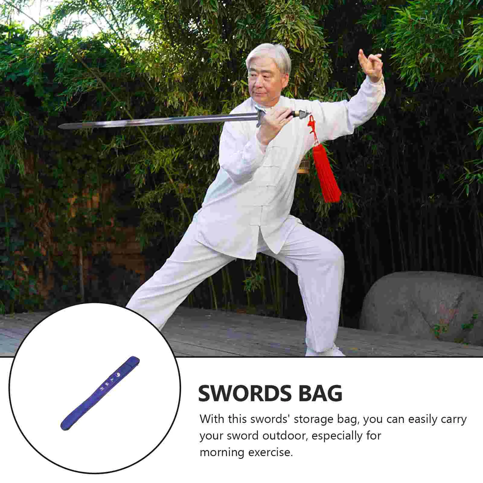 Martial Cover Tai Chi Sword Sets Shoulder Bag Lengthened Canvas Swords Organizer