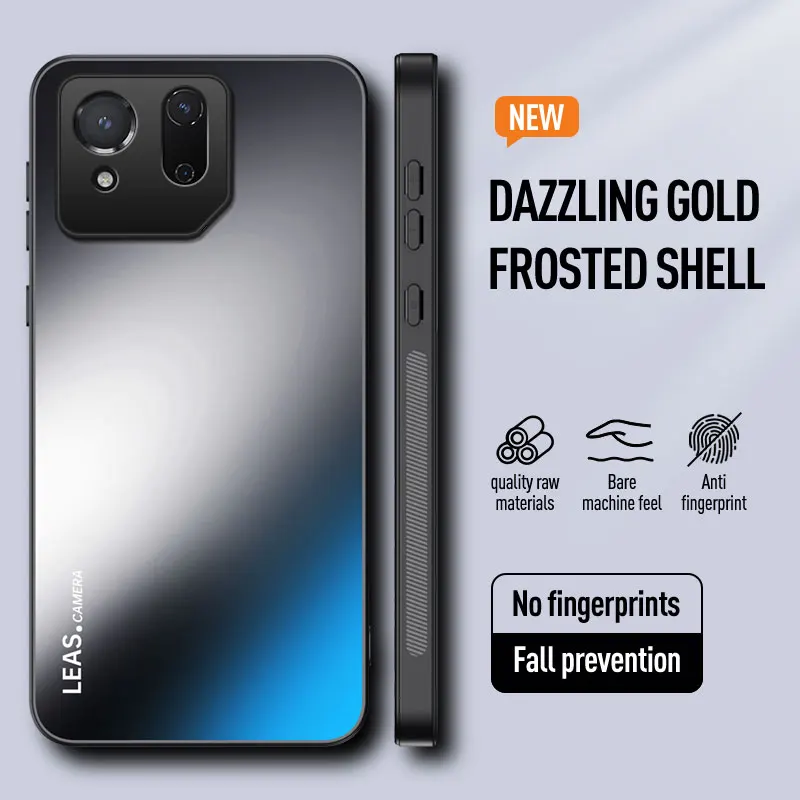 EUCAGR Für Asus ROG Telefon 9, stoßfest, AG, mattiert, weiches TPU + PC, matte Rückseite für Asus ROG Telefon 9, 8, 7, 65, Handyhülle
