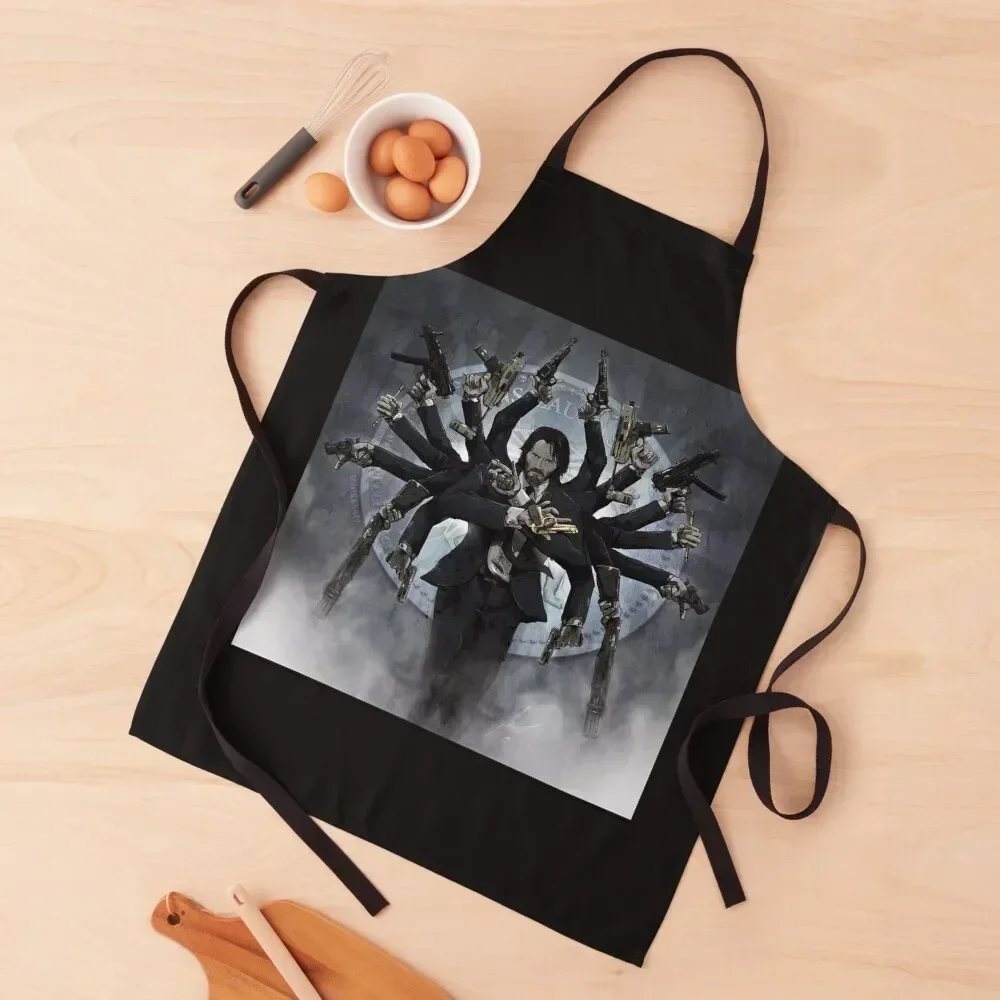 

John Wick Apron Kitchens For Men Kitchen Things And For Home Kitchen Supplies Idea Goods Chef Uniform Women Apron