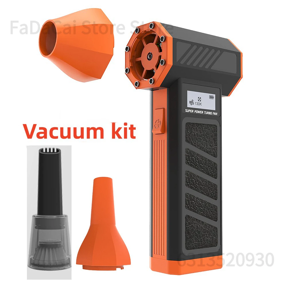 منفاخ هواء كهربائي 130000 دورة في الدقيقة مروحة توربو عنيفة صغيرة 3 سرعات الرياح قابلة لإعادة الشحن منفضة جافة نفاثة قوية للغاية للوحة مفاتيح السيارة