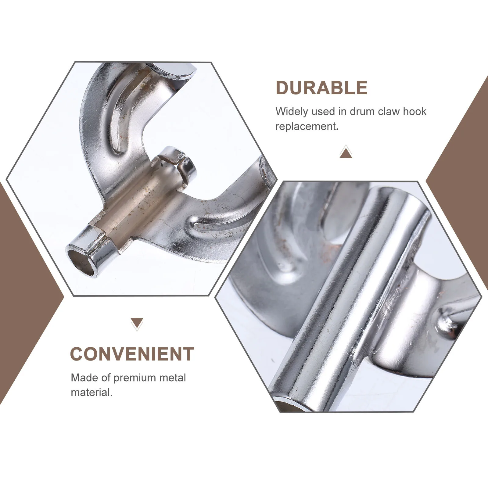 

10pcs Hook Premium Metal Bass Drum Claw Hook For Percussion Instrument Replacement Heavy Duty Claw Hooks Compatible With