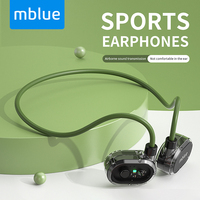 Original Meizu mblue H02 Sport Wireless Earphone 55mAh V5.3 Bluetooth Earphones Hanging Style Headsets Wireless Earbuds