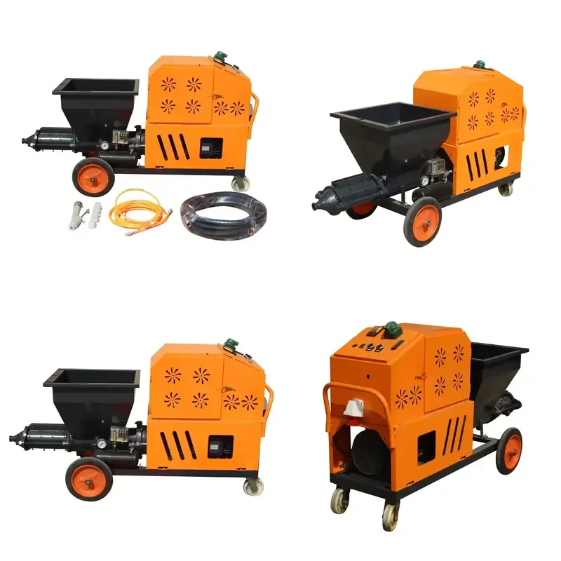 High-Pressure Spray Gun for Multi-Functional Coating Cement Mortar Spray Machine Grouting Putty Real Stone Paint Plastering