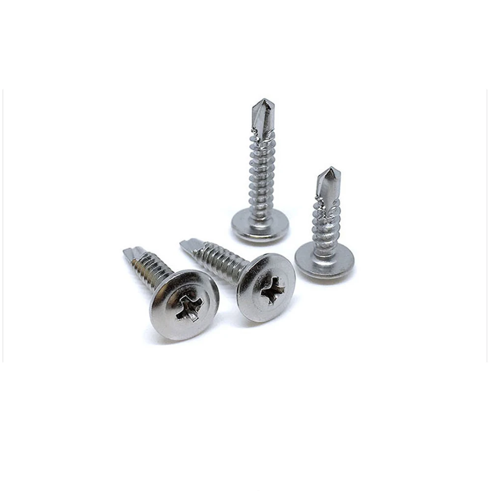 Picture 7: 210pcs M4.2 Stainless Steel Hex Washer Head Quick Tapping Self Drilling Sheet Metal Screw Self Tapping Screws for Metal