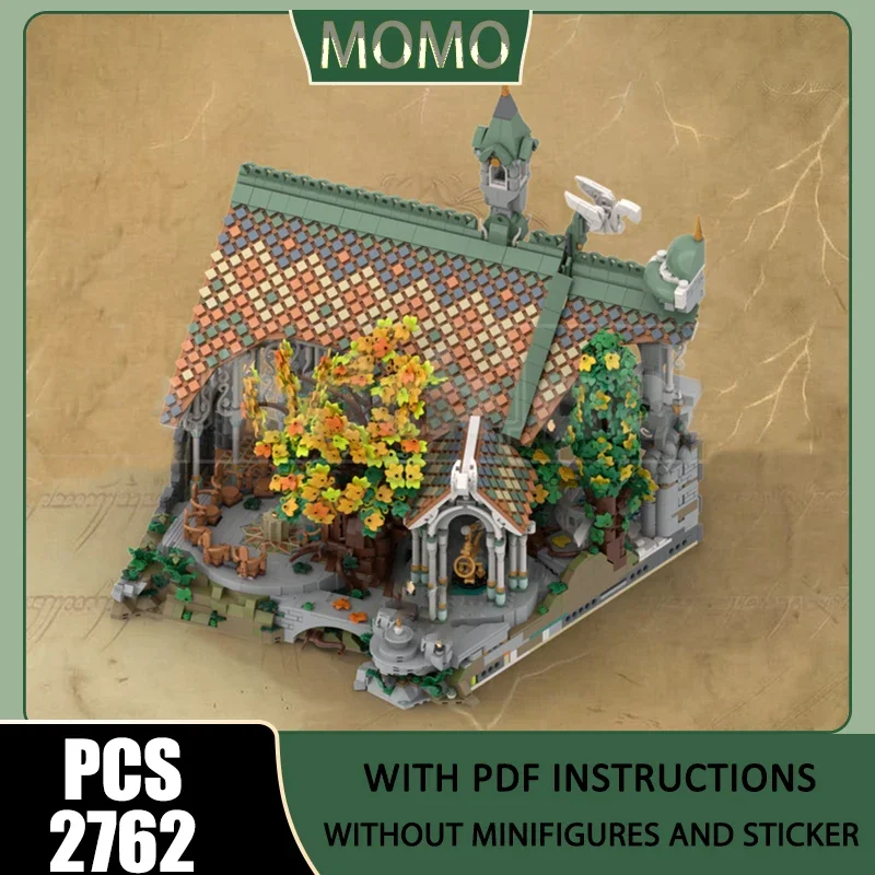 Moc Building Bricks Rivendell - Segment 2, Expansion Part 1/4  Model Technology Blocks Toys DIY Assembly Construction Gifts