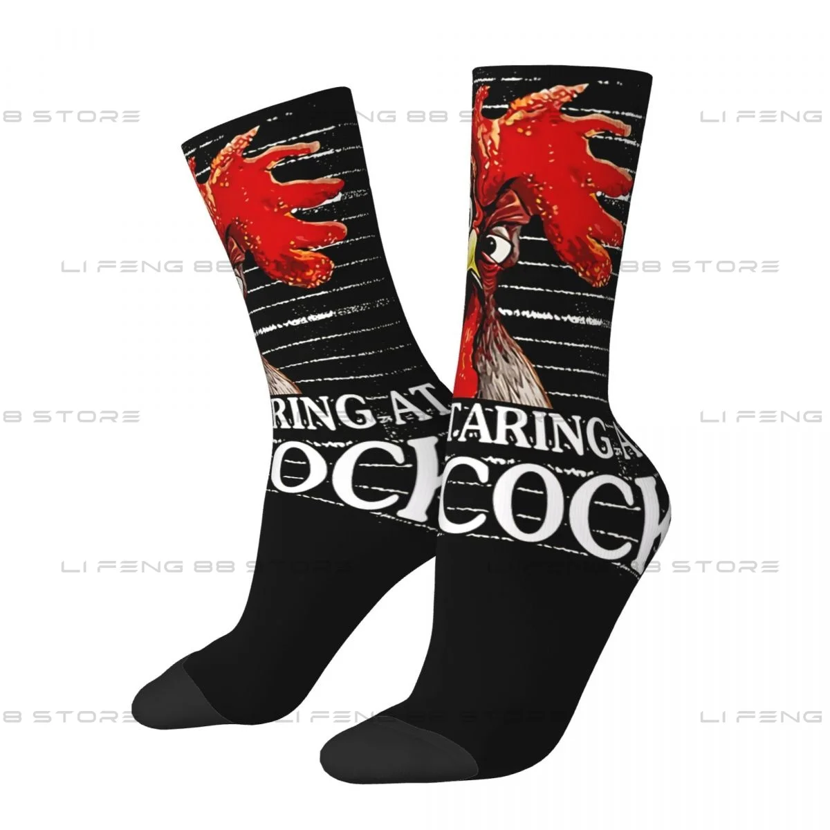 Stop Staring At My Cock Men Women Socks Cycling Novelty Spring Summer Autumn Winter Stockings Gift