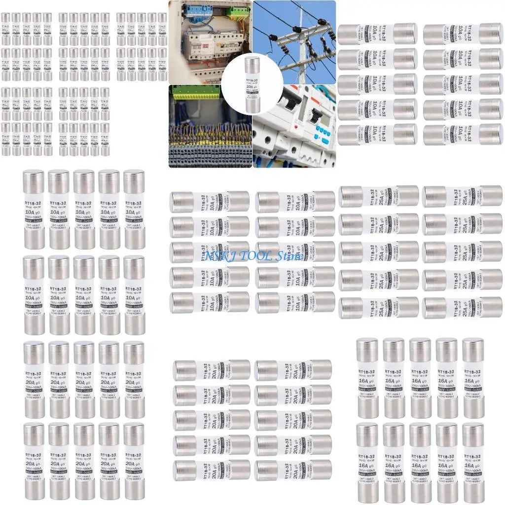 

L8RC Upgrades Neozed Fuses Cartridges Overcurrent Protections Robust Electrical Safety Component for Residential Buildings