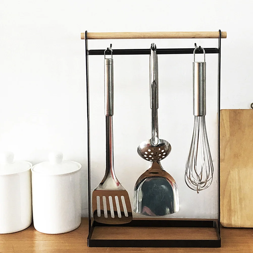 

Practical Iron Kitchenware Rack Versatile Spoon Stand Storage Bracket Utensil Organizer