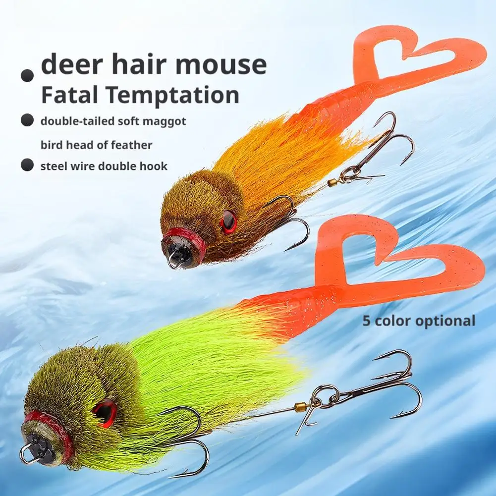 ماوس الطفل سويمبايت باكتيل ماوس إغراء الشارب تلاعب موسكي بايك لعبة الصيد اليد تعادل الغزلان الشعر الجسم الصلبة تلاعب معالجة #4