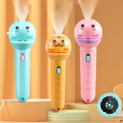 Flashlight Projector Torch Lamp Toy Cute Cartoon Creativity Toy Torch Lamp Flashlight Projector Toy Baby Sleeping Story Book