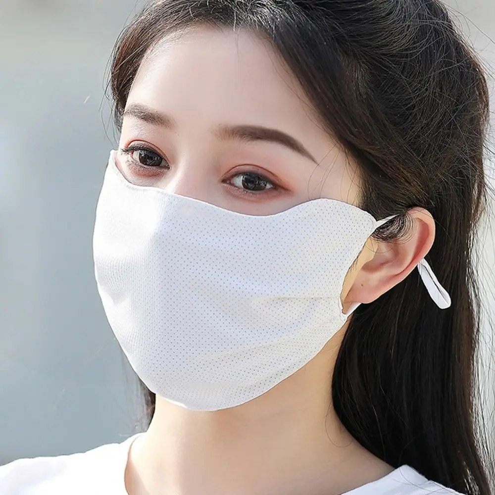 

1Pcs New Ice Silk Face Mask Anti-UV Driving Face Shield Sun Protection Summer Sunscreen Mask