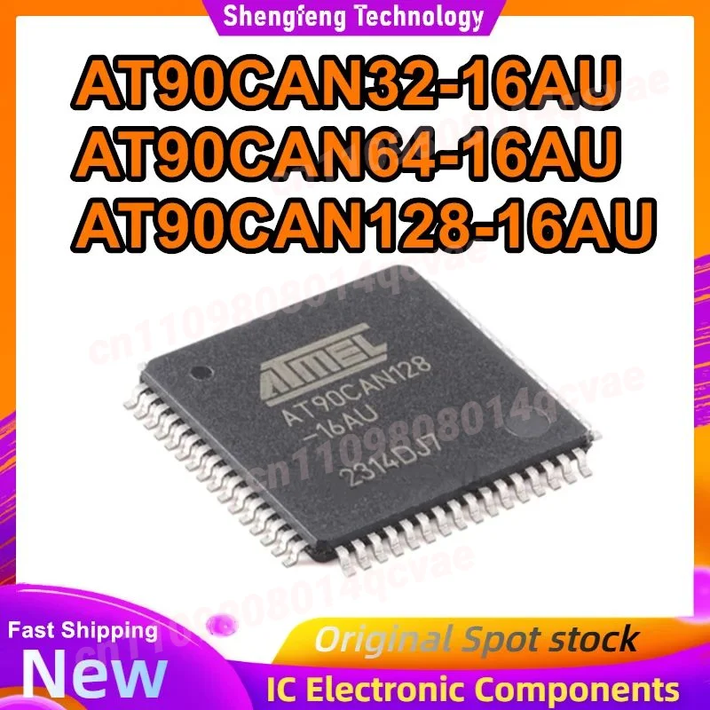 AT90CAN32-16AU AT90CAN64-16AU AT90CAN128-16AU 90CAN32-16AU 90CAN32 TQFP64 IC Chip 100% New Original in stock