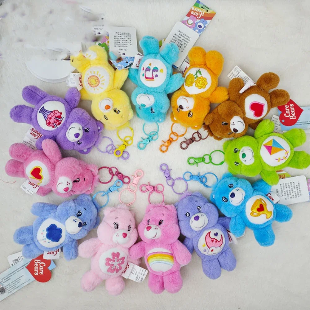 

Miniso Kawaii Cute Cartoon Care Bears Love Bear Plush Plaything Ordinary Key Tool Outfit Backpack Decoration Festivals Gift