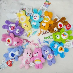 Miniso Kawaii Cute Cartoon Care Bears Love Bear Plush Toy Ordinary Key Tool Outfit Backpack Decoration Festivals Gift