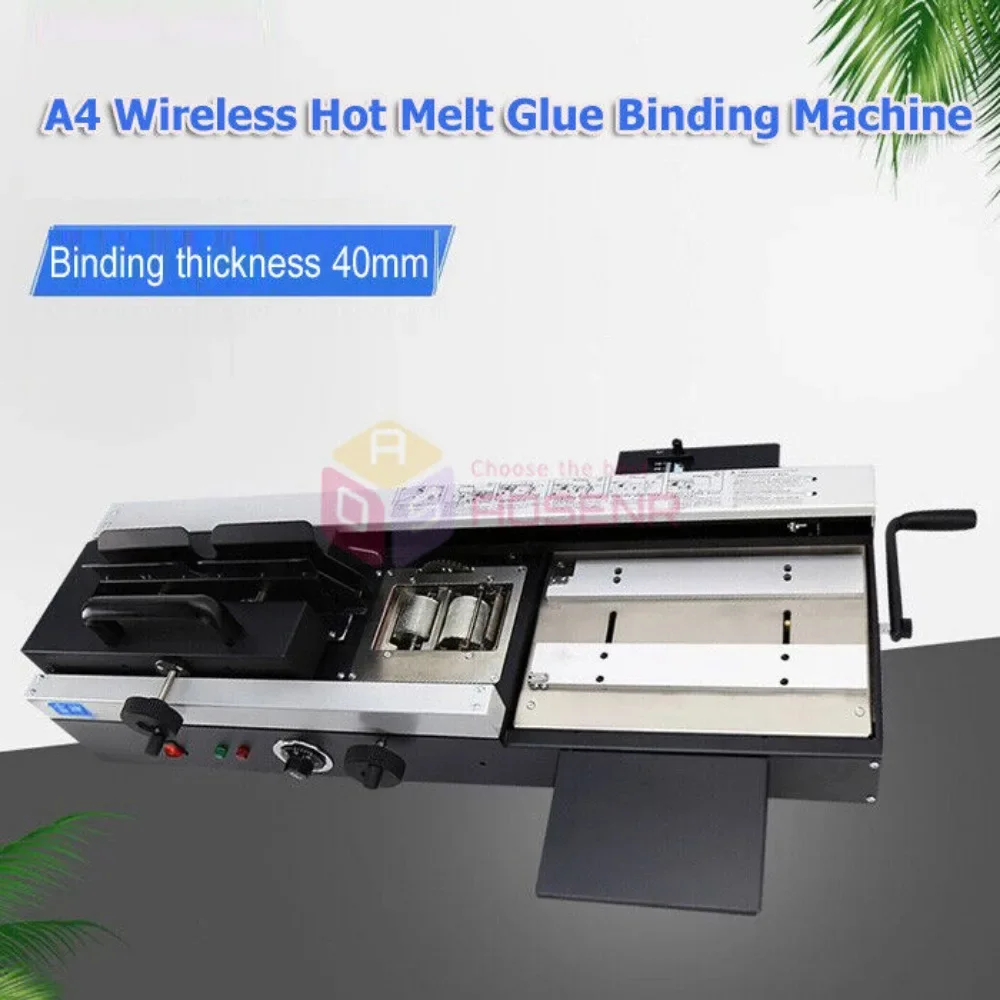 Desktop Manual Wireless Glue BookBinding Machine Hot Melting Glue Book Binder