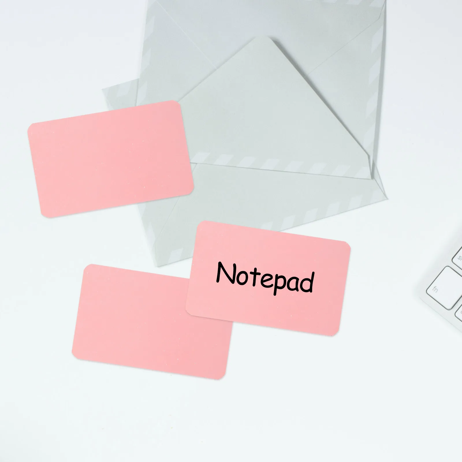 100Pcs Blank Note Cards Thick Paper Portable Small Multi-Function DIY Word Cards Daily Use Message Accessories