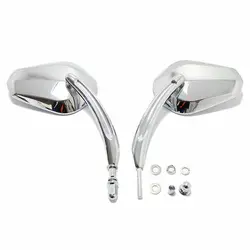 Motorcycle Chrome Rearview Side Mirrors For Harley Davidson And Big Dog Softail