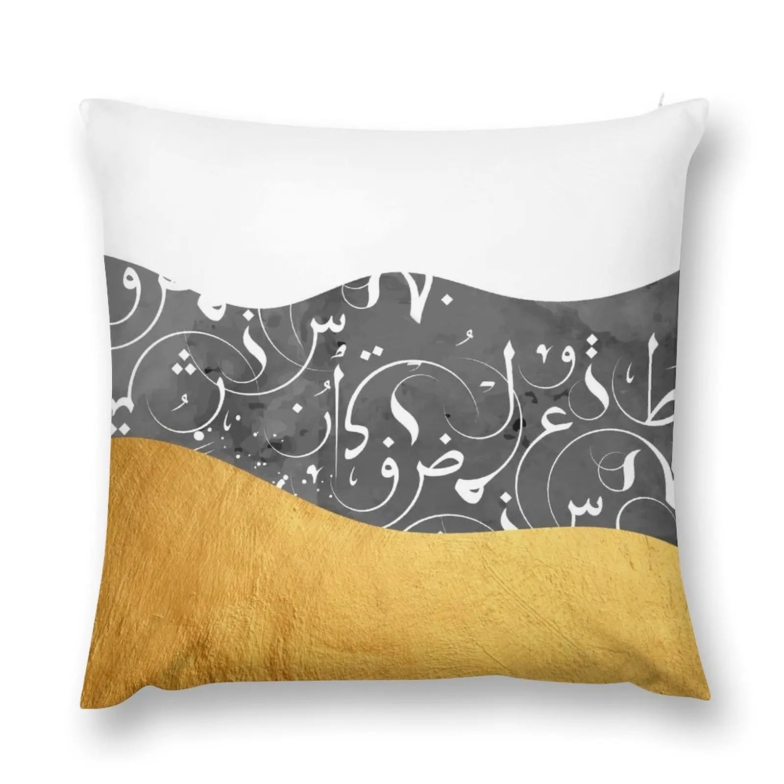 

Gold and black Wave Throw Pillow Embroidered Cushion Cover Pillowcases For Pillows ornamental pillows for living room pillow