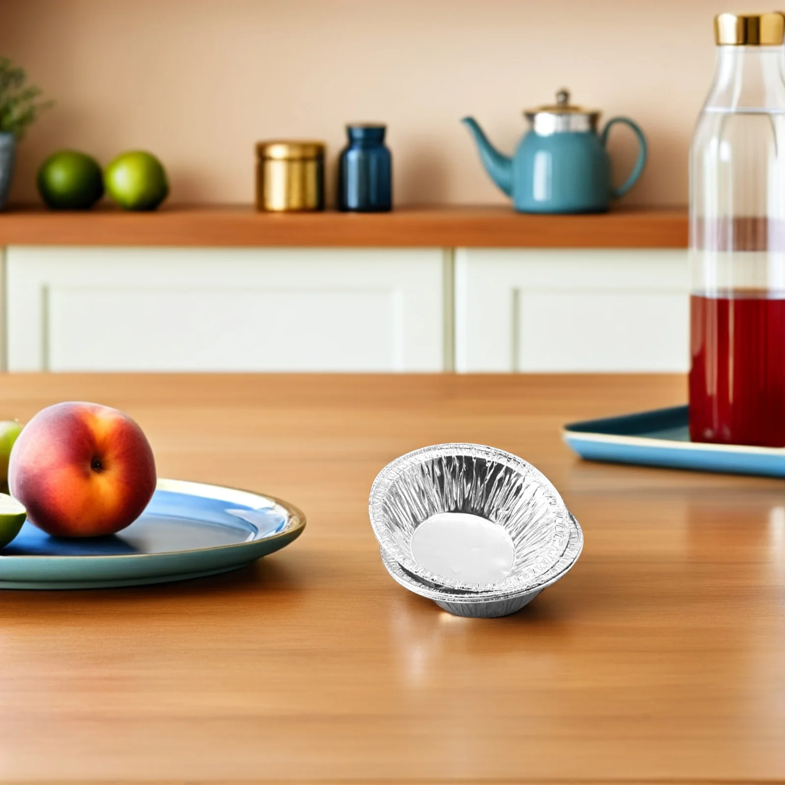 

500pcs Round Mold: Aluminum Foil Mini Tart Pans Disposable Small Pie Tins For Baking Egg Tart Cups Parties Home Cafes