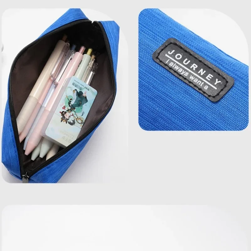 1 шт., сумка-карандаш, большой вместительный чехол для ручек, коробка для хранения, простой стиль унисекс, школьные принадлежности, аксессуары, канцелярские принадлежности