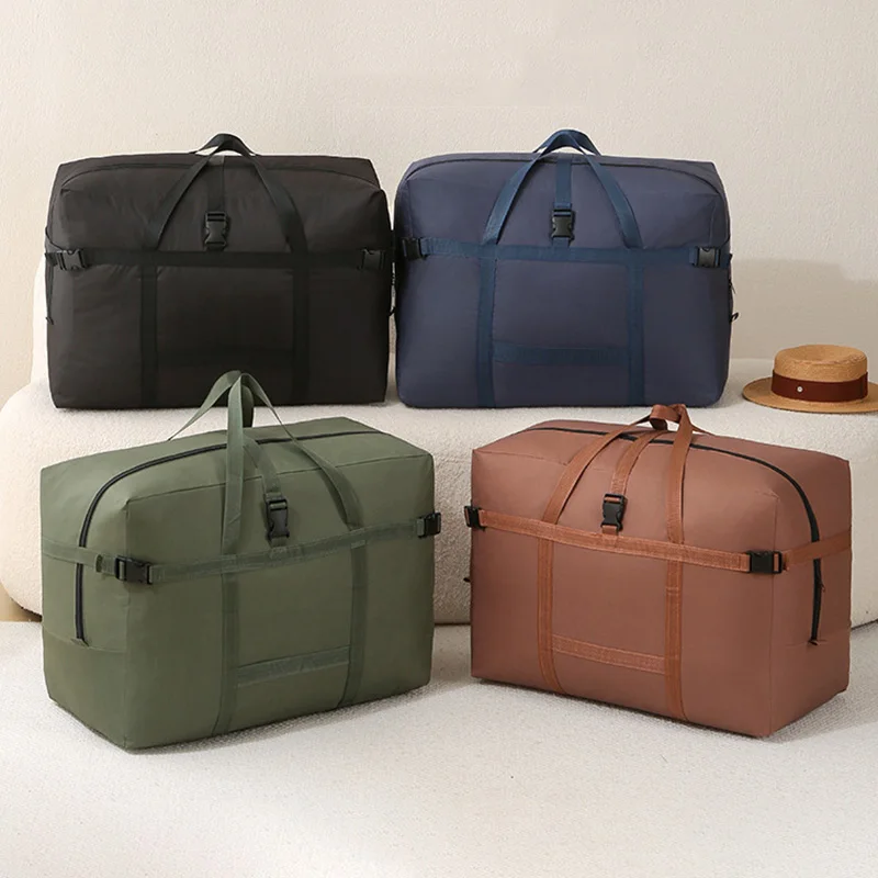 Portable Large Capacity Storage Bag Travel Clothing Organizer Bag Luggage Storage Oxford Cloth Material Storage Bags