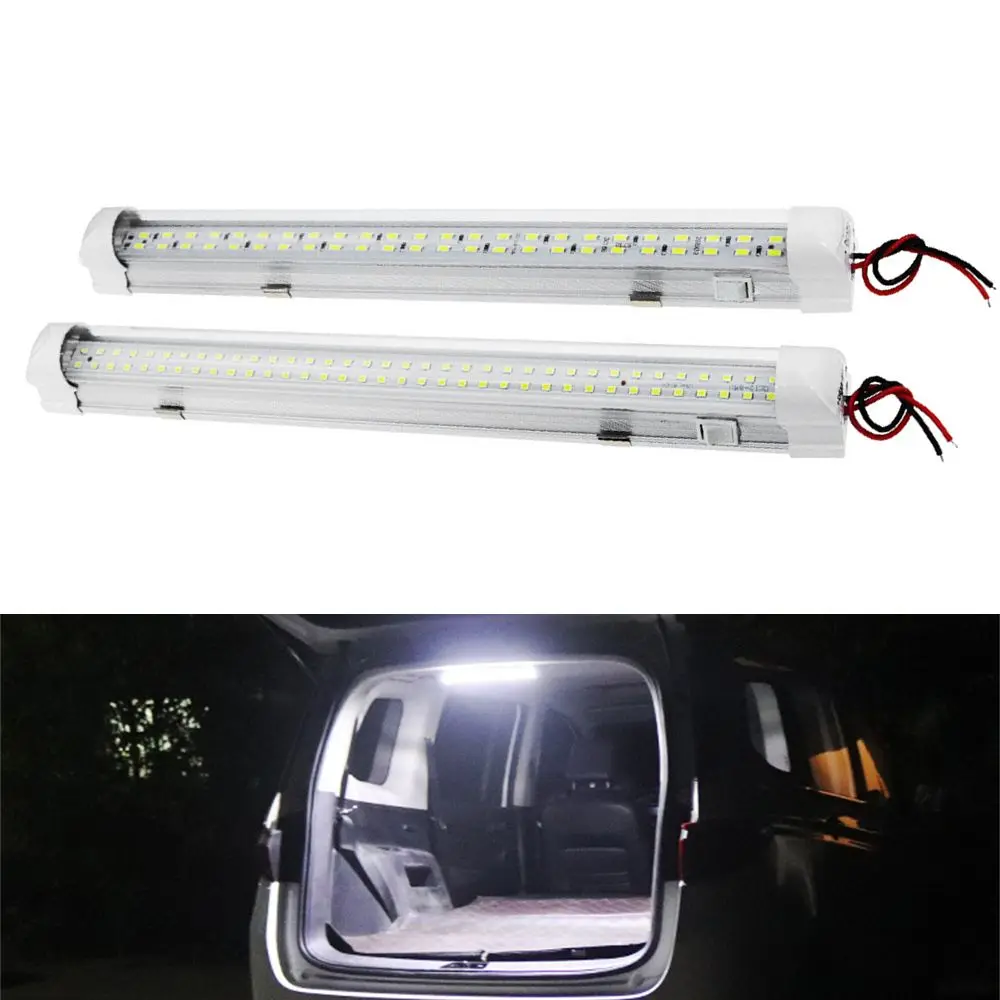 Row Big Truck 72 LED Car LED Lights Interior Lights Car Van Interior Lights Strip Bar LED Interior Lights Cab Reading Light