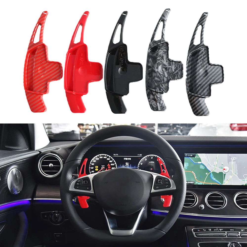 For Mercedes Benz A B C E-Class CLA CLS GLE GLB Auto Steering Wheel Rear Shift Paddle Car Shift Equipment Semi Automatic Clutch