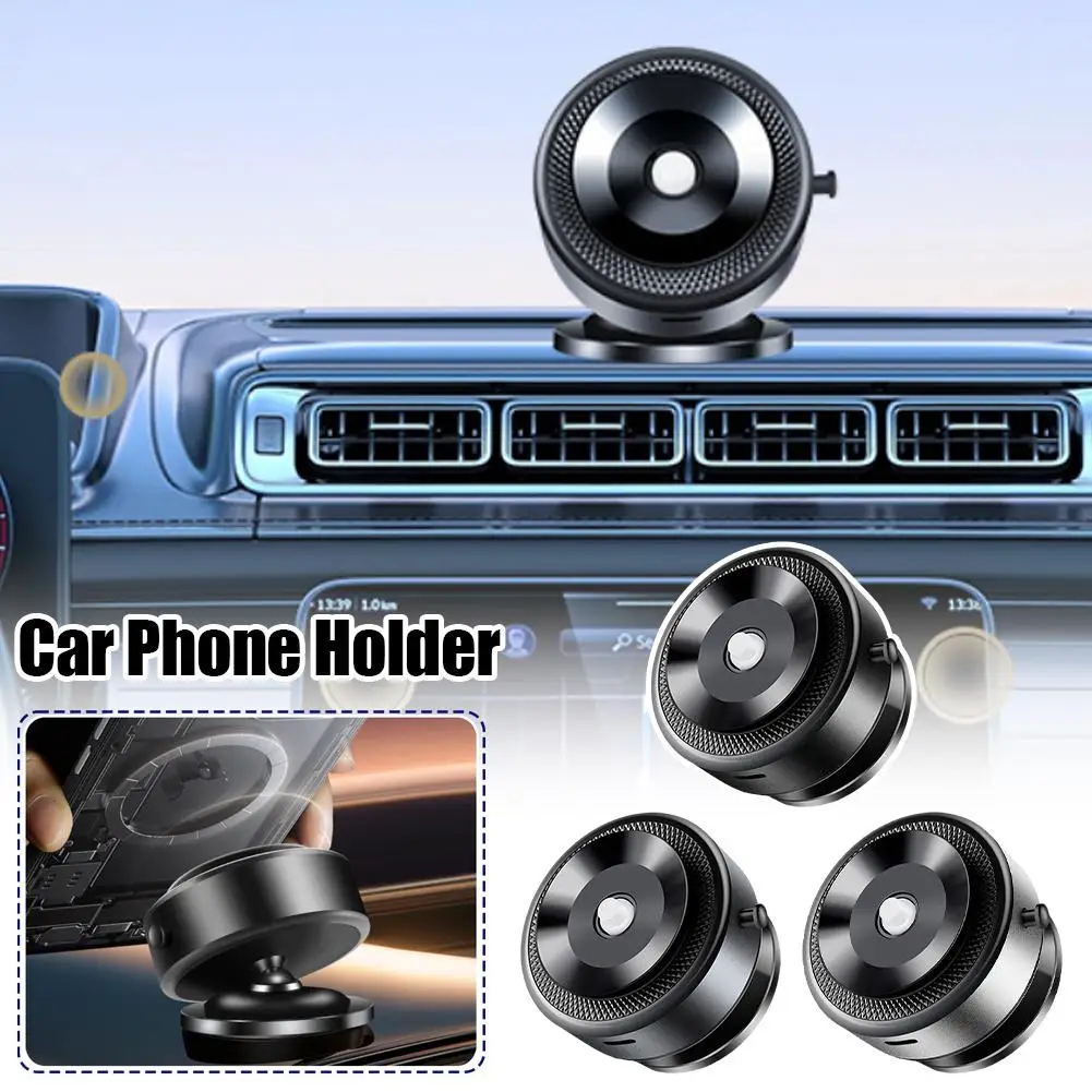 Electric Vacuum Suction Intelligent Car Mount 360°Rotation Magnetic double-sided car phone holder Adsorption Stable