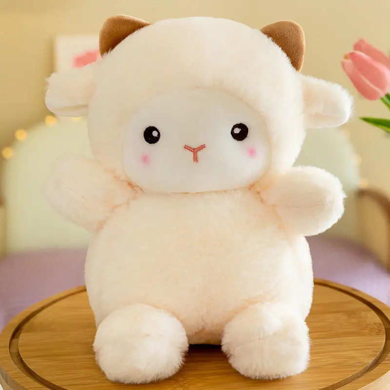 20cm PP Cotton Cartoon Plush Sheep Soft Toys Stuffed Animal Sheep Dolls Valentine\'s Day Christmas Gifts Toy for Children Girl
