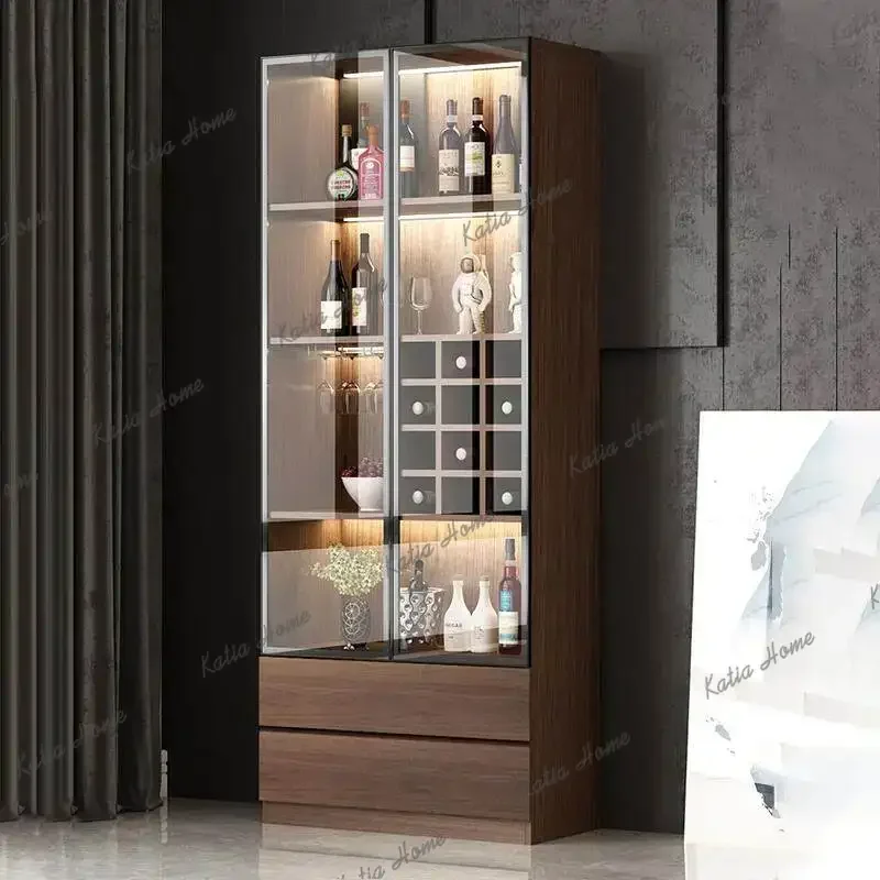 LD Italian Minimalist Wine Cabine Modern Designer Popular Special Wine Cabinet Aesthetic Creative Bar Furniture
