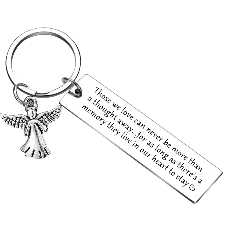 Metal In Memory Gift Dad mom Memorial Gift Keychain Loss of Loved One Bereavement sympathy gift Key Chain Pendant