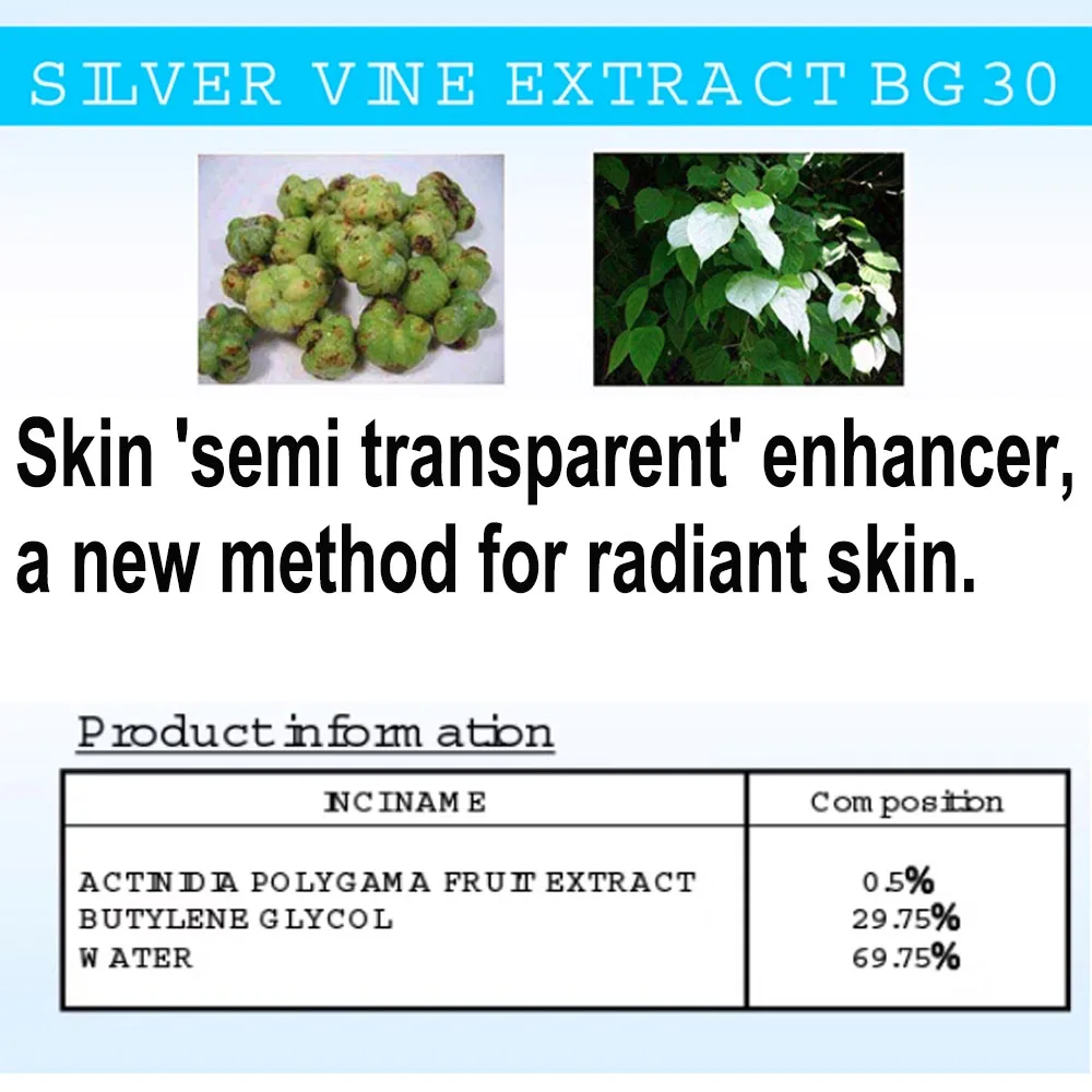 SILVER VINE EXTRACT BG30 Skin Transparency Enhancer Brightening Snow Skin Lotion