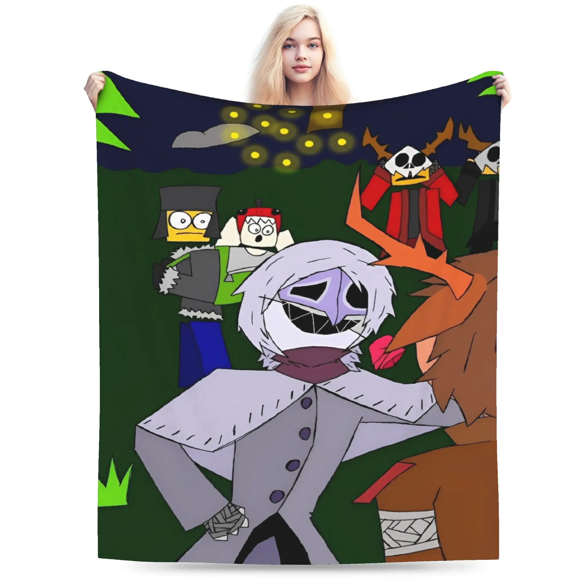 

99 Nights in The Forest Blankets 2025 Game Travel Flannel Bedding Throws For Home Decor Soft Warm Bedspread Birthday Gift