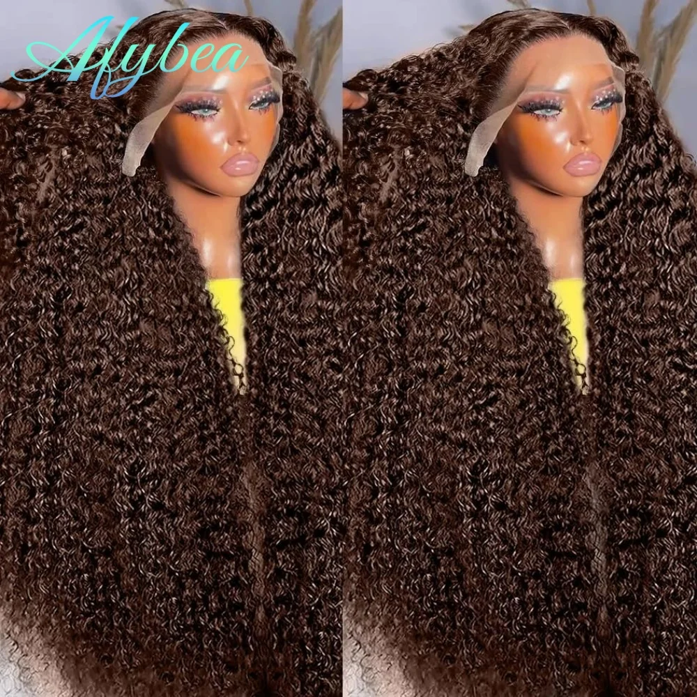 

Шоколадно-коричневый парик 13x6 с HD-лентой, плотность 250, кудрявый, 100% натуральные человеческие волосы, предварительно вычесанный, бразильский, коричневый, глубокая волна