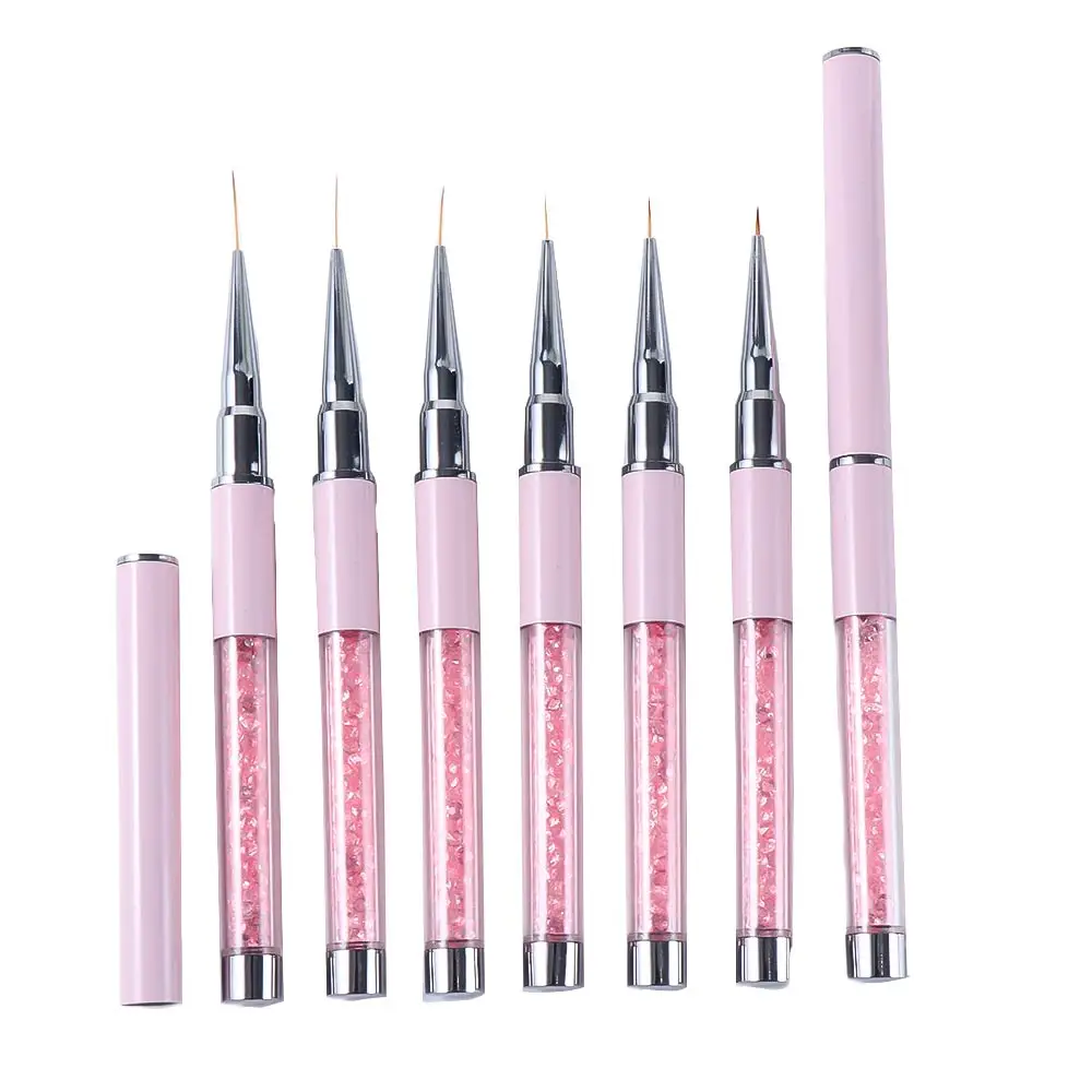 

Carving 3D Painting Brush Ultra-thin Rhinestone Handle Nail Art Brush Nail Art Drawing Pen Acrylic Nail Liner Pen Manicure Tool