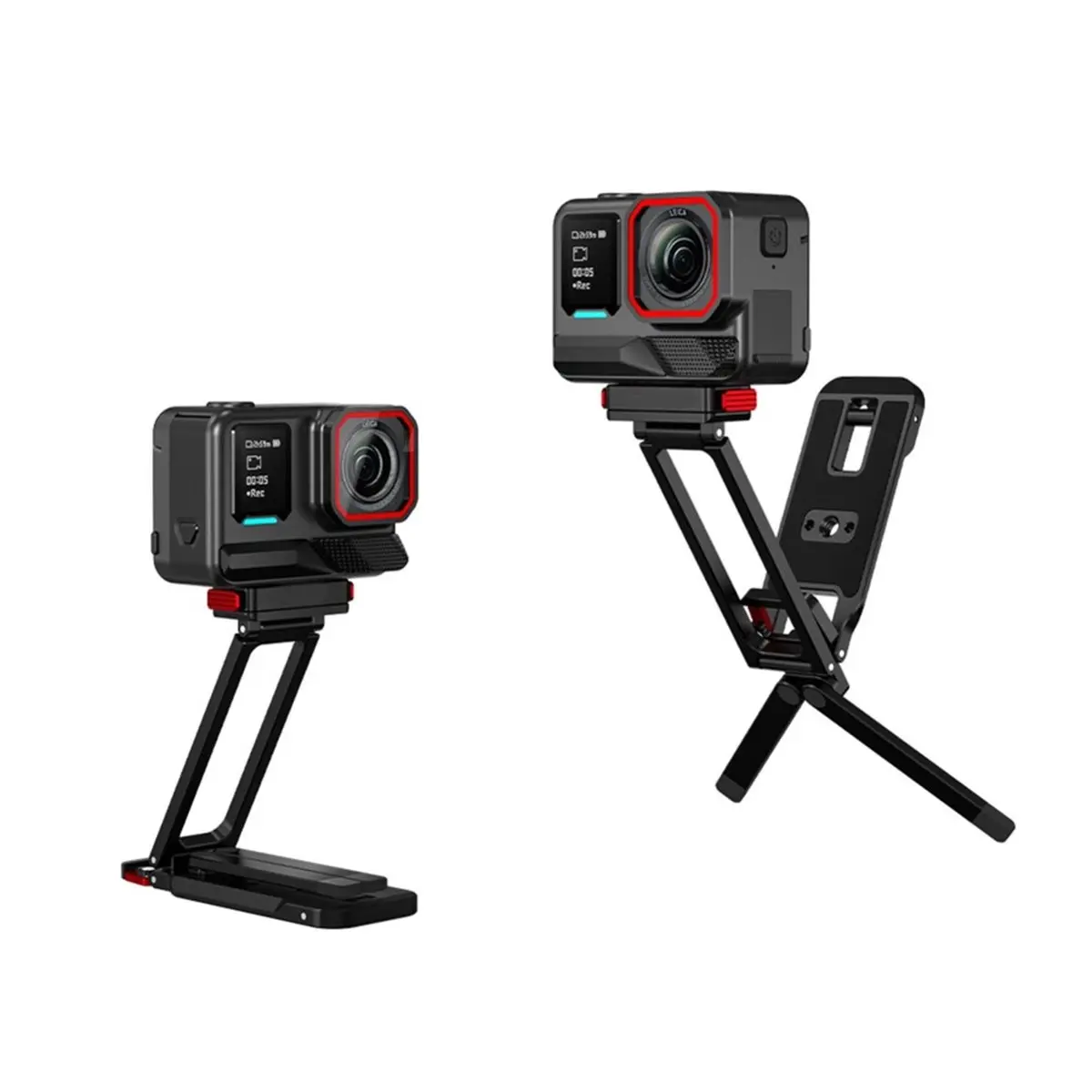 PHONE&GEAR For Pro 2/X5 Quick-Release Base Tripod with 1/4 Hole Carabiner Folding Magnetic Bracket Accessories