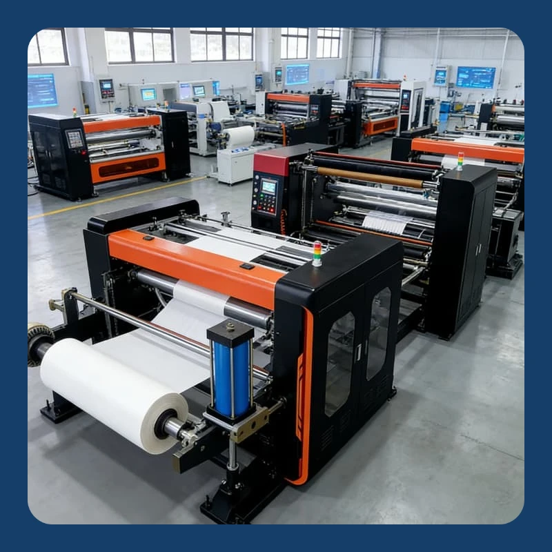 Automatic Slitter Rewinder Paper Cutting Machine Industrial Guillotine Trimmer for Kraft Paper Roll Slitting Customized Hot Sale