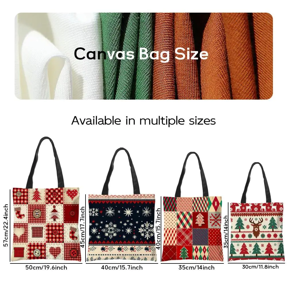 Retro checkered cute cartoon pattern Storage Bags Tote Bag Travel Summer Beach Shoulder Bag Reusable Grocery Shopping Bag