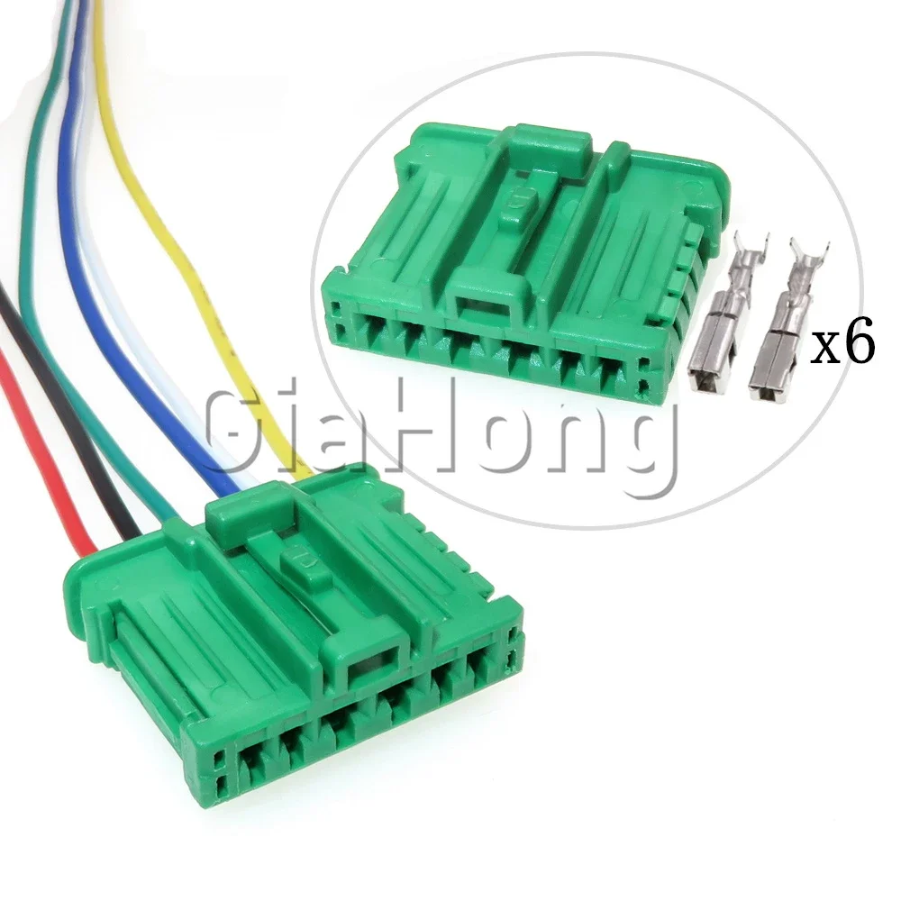 1 Set 6 Ways Automobile Wiring Terminal Composite Connector 98821-1065 AC Assembly Rear Taillight Unsealed Socket For Citroen