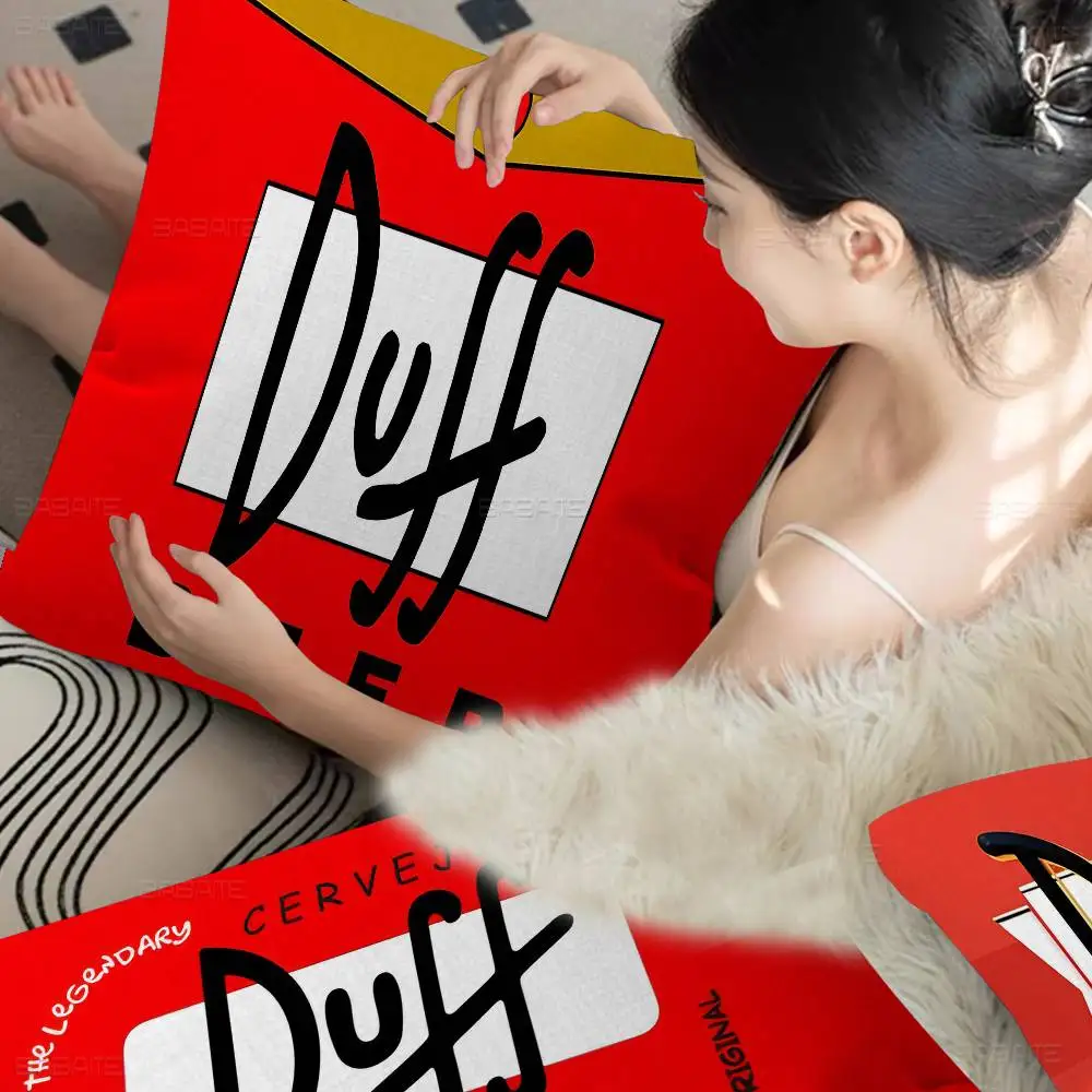 Ft D-Duffs Beer Personalized Pillow Dust Cover Bedroom Kids Party Decoration Pillowcase Birthday Children Gift