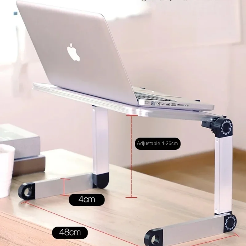 Adjustable Folding Laptop Desk Portable for Bed Table Notebook Cooler Fan Stand Computer Table Lap Office Desk