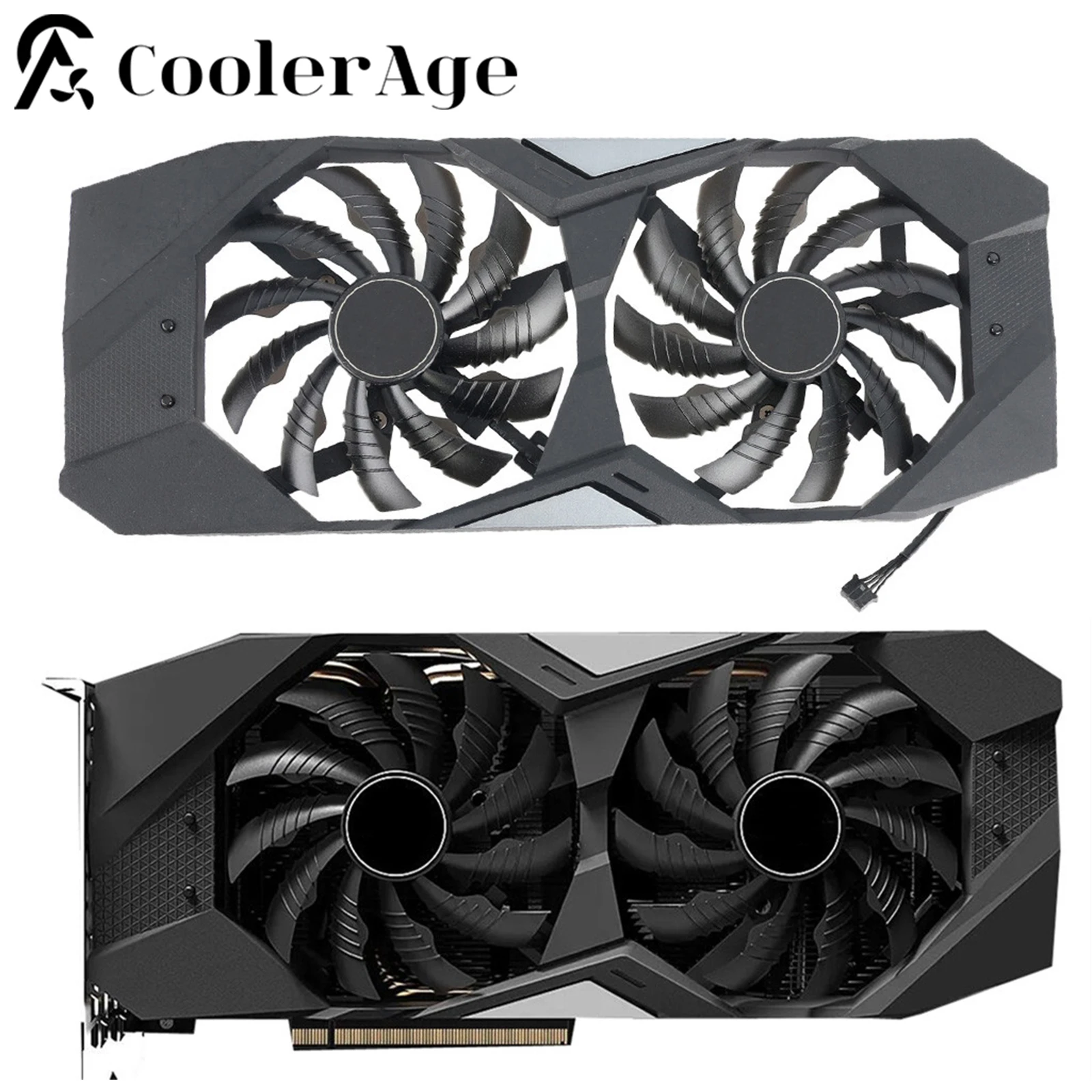 

95MM PLD10010S12H GTX1660Ti GTX 1650 GPU Fan For Gigabyte RTX2070 RTX 2060 SUPER 2070 WINDFORCE Graphics Card Fan with Case