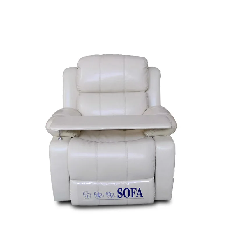 

Lying flat leisure beauty sofa, simple single leather manicure and eyelash function sofa