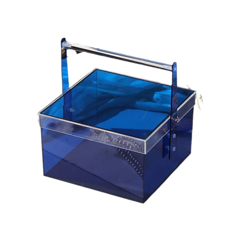 

Acrylic portable gift box, gift box, acrylic box.