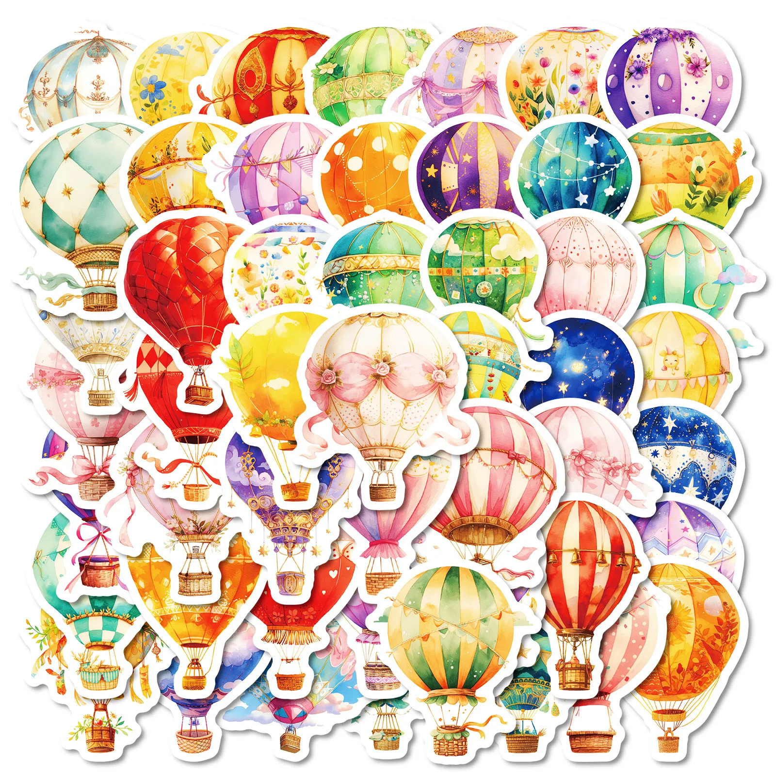 

10/30/50PCS Romance Turkey Hot Air Balloon Graffiti Sticker Funny Cartoon Decal Notebook Phone Skateboard Waterproof Sticker